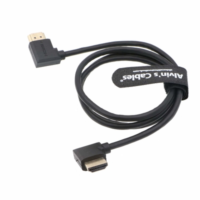 Alvin's Cables Z Cam E2 L Shape HDMI Cable High Speed Ethernet for Portkeys BM5 Monitor Right Angle to Right Angle 95CM