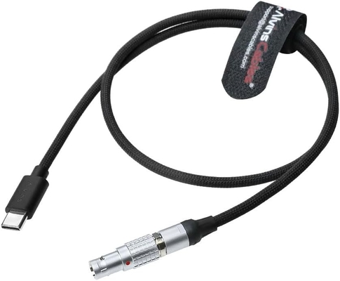 Alvin's Cables Braided USB-C Type-C to 2 Pin 12V Fast Charging Power Cable for Tilta|Teradek|SmallHD|Z-CAM|Blackmagic Pyxis 60cm|24inches, Black