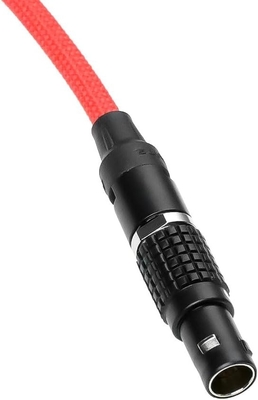 Alvin's Cables Ultra Soft USB-C Type-C to 2 Pin Male Black-Plated 12V Fast Charging Power Cable for SmallHD|Z-CAM|BMPCC Pyxis|Tilta|Teradek 60cm|24inches, Red