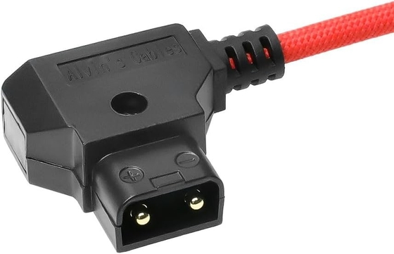 Alvin's Cables Ultra Flexible D-Tap to XLR 4 Pin Female Braided Power Cable for Sony Venice|F5|F55|SXS, Panasonic Varicam Camera, TVlogic LVM-170A Monitor, 1M|39.4inches, Red