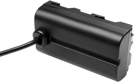 Alvin's Cables NP F550 Dummy Battery to Alvins Smart D-tap Coiled Power Cable for Sony NP-F550, NP-F570, NP-F970, SmallHD 702, Atomos Ninja Shinobi Camera Monitors