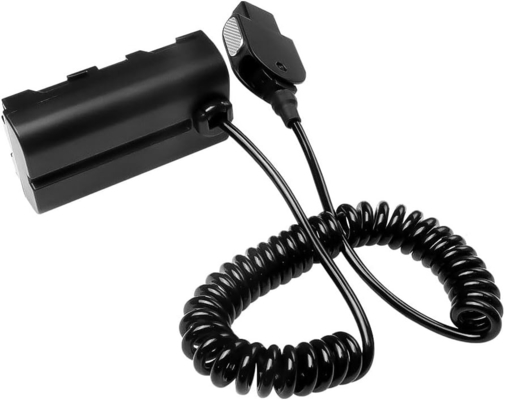 Alvin's Cables NP F550 Dummy Battery to Alvins Smart D-tap Coiled Power Cable for Sony NP-F550, NP-F570, NP-F970, SmallHD 702, Atomos Ninja Shinobi Camera Monitors