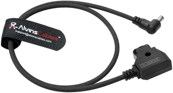 Alvin's Cables Dtap to DC Ultra-Flexible Cable for Atomos Ninja V, 2ft D-tap to 2.1 DC Right Angle Power Cable for Blackmagic Design Video Assist,SmallHD 702,for Feelworld FW568 Monitor