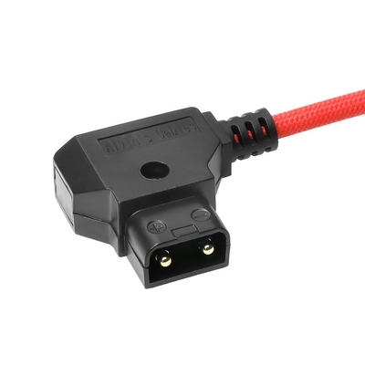 Alvin's Cables Dtap to DC Ultra-Flexible Cable for Atomos Ninja V, D-tap to 2.1 DC Right Angle Power Cable for Blackmagic Design Video Assist, SmallHD 702, for Feelworld FW568 Monitor, 2ft Red