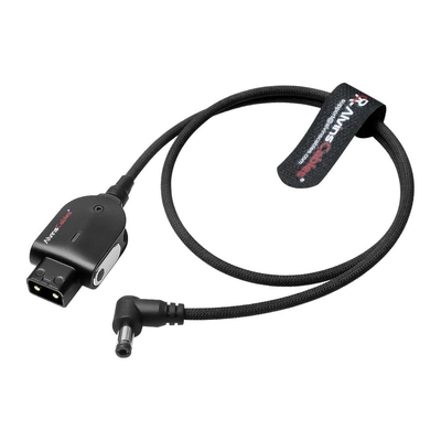 Alvin's Cables Smart Dtap to DC Cable for Atomos Ninja V, Ultra Flexible D-tap to 2.1 DC Right Angle Power Cable for Blackmagic Design Video Assist, SmallHD 702, for Feelworld FW568 Monitor 2ft