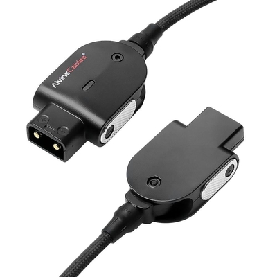 Alvin's Cables Smart Dtap to DC Cable for Atomos Ninja V, Ultra Flexible D-tap to 2.1 DC Right Angle Power Cable for Blackmagic Design Video Assist, SmallHD 702, for Feelworld FW568 Monitor 2ft
