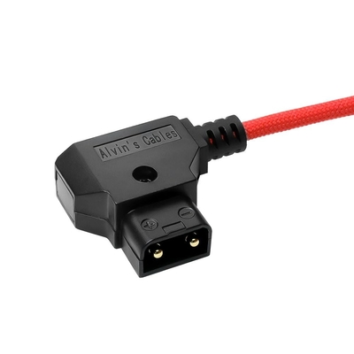 Alvin's Cables Atomos Ninja V D-tap Power Cable, 1.6-4ft Smart Dtap to Locking DC 2.1 Coiled Cable for Blackmagic Video Assist, for Hollyland Mars 400S, Ultra Soft