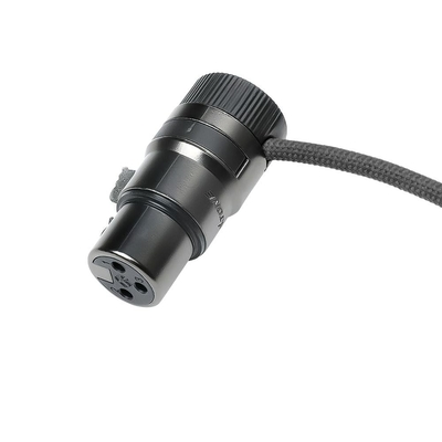 Alvin's Cables Rotatable Low-Profile XLR 3 Pin Male to Female Ultra-Flexible Coiled Cable, Aramid-Reinforced for Sony|Canon|Blackmagic Pro Cameras & Studio Audio(Black)