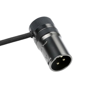 Alvin's Cables Rotatable Low-Profile XLR 3 Pin Male to Female Ultra-Flexible Cable, Aramid-Reinforced for Sony|Canon|Blackmagic Pro Cameras & Studio Audio(Black)