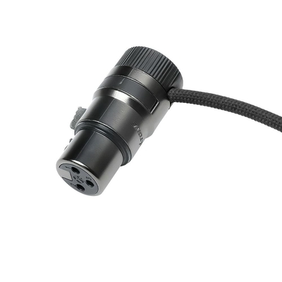 Alvin's Cables Rotatable Low-Profile XLR 3 Pin Male to Female Ultra-Flexible Cable, Aramid-Reinforced for Sony|Canon|Blackmagic Pro Cameras & Studio Audio(Black)
