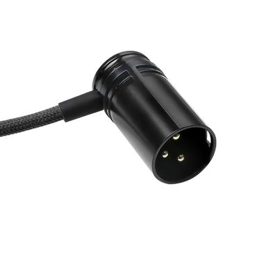 Alvin's Cables Low-Profile XLR 3 Pin Male to Female Ultra-Flexible Coiled Cable, Aramid-Reinforced for Sony|Canon|Blackmagic Pro Cameras & Studio Audio(Black)
