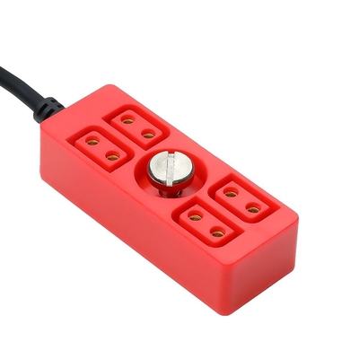 Alvin's Cables Smart D-tap Power Splitter Cable, Dtap Male to 4 Port DTap Female Splitter Hub Ultra Soft Power Cable for ARRI RED Teradek SmallHD SmallRig V-Mount Battery 40cm/15.7in Red