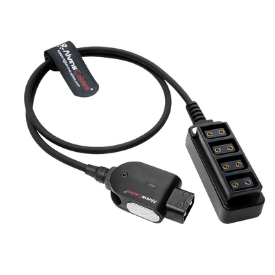 Alvin's Cables Smart D-tap Splitter Power Cable, Ultra Soft Dtap Male to 4 Port Dtap Female Power Supply for ARRI RED Teradek SmallHD SmallRig for V-Mount Camera Battery 60cm|23.6in