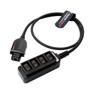 Alvin's Cables Smart D-tap Splitter Power Cable, Ultra Soft Dtap Male to 4 Port Dtap Female Power Supply for ARRI RED Teradek SmallHD SmallRig for V-Mount Camera Battery 60cm|23.6in