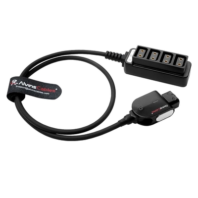 Alvin's Cables Smart D-tap Splitter Power Cable, Ultra Soft Dtap Male to 4 Port Dtap Female Power Supply for ARRI RED Teradek SmallHD SmallRig for V-Mount Camera Battery 60cm|23.6in