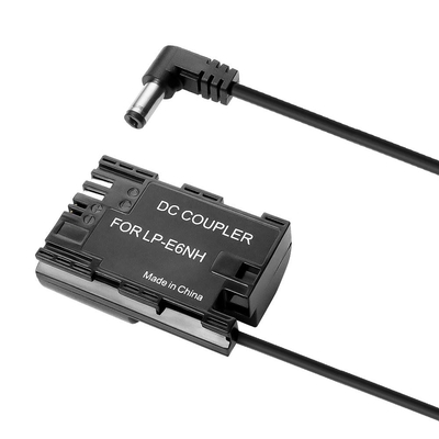 Alvin's Cables LP-E6NH Dummy Battery to DC Power Cable for Canon-R5C Camera, EOS R7 R6 R 90D 80D 7D Mark II 7D 70D6D 60D 5D Mark IV 5DS Camera, 50cm/19.7inches
