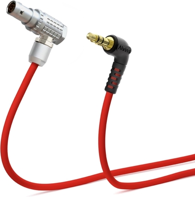 Alvin's Cables Ultra Soft Timecode Cable for RED Komodo, RED V-Raptor 8K Camera, Tentacle Sync 3.5mm TRS to EXT 9 Pin Male Cable 45CM| 18inches