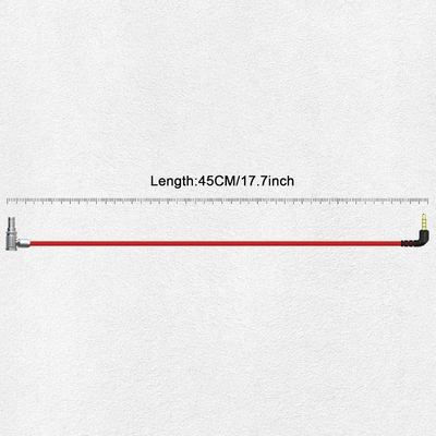 Alvin's Cables Ultra Soft Timecode Cable for RED Komodo, RED V-Raptor 8K Camera, Tentacle Sync 3.5mm TRS to EXT 9 Pin Male Cable 45CM| 18inches