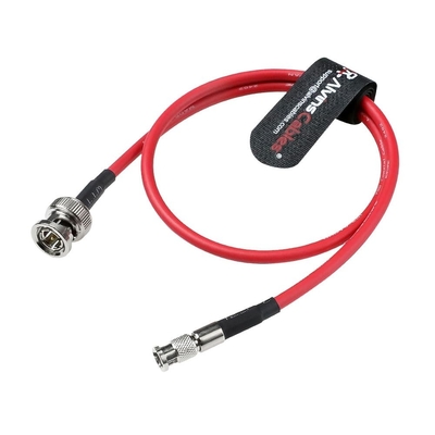 Alvin's Cables Micro BNC to BNC Cable 12G-SDI High Speed 4K UHD Video Coaxial Cable, 75 Ohm Ultra-Slim for Blackmagic Video Assist 5" Monitor, Red 50CM|19.7inches