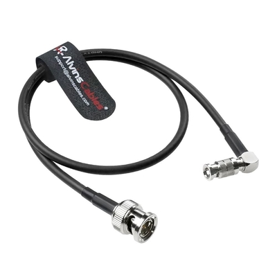 Alvin's Cables Micro BNC to BNC Cable 12G-SDI High Speed 4K UHD Video Coaxial Cable, Right Angle Micro BNC 75 Ohm Ultra-Slim for Blackmagic Video Assist 5" Monitor,50CM|19.7inches