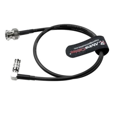 Alvin's Cables Micro BNC to BNC Cable 12G-SDI High Speed 4K UHD Video Coaxial Cable, Right Angle Micro BNC 75 Ohm Ultra-Slim for Blackmagic Video Assist 5" Monitor,50CM|19.7inches