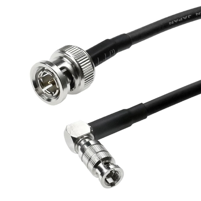 Alvin's Cables Micro BNC to BNC Cable 12G-SDI High Speed 4K UHD Video Coaxial Cable, Right Angle Micro BNC 75 Ohm Ultra-Slim for Blackmagic Video Assist 5" Monitor,50CM|19.7inches