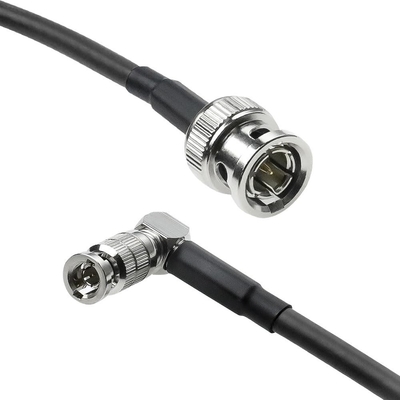 Alvin's Cables Micro BNC to BNC Cable 12G-SDI High Speed 4K UHD Video Coaxial Cable, Right Angle Micro BNC 75 Ohm Ultra-Slim for Blackmagic Video Assist 5" Monitor,50CM|19.7inches