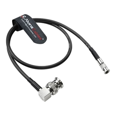 Alvin's Cables Micro BNC to BNC Cable 12G-SDI High Speed 4K UHD Video Coaxial Cable, Right Angle BNC 75 Ohm Ultra-Slim for Blackmagic Video Assist 5" Monitor,50CM|19.7inches