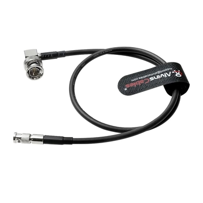 Alvin's Cables Micro BNC to BNC Cable 12G-SDI High Speed 4K UHD Video Coaxial Cable, Right Angle BNC 75 Ohm Ultra-Slim for Blackmagic Video Assist 5" Monitor,50CM|19.7inches