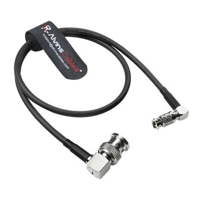 Alvin's Cables Micro BNC to BNC Cable 12G-SDI High Speed 4K UHD Video Coaxial Cable, 75 Ohm Ultra-Slim for Blackmagic Video Assist 5" Monitor, Right Angle 50CM|19.7inches