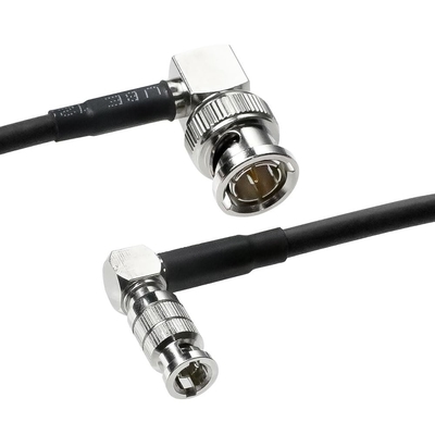 Alvin's Cables Micro BNC to BNC Cable 12G-SDI High Speed 4K UHD Video Coaxial Cable, 75 Ohm Ultra-Slim for Blackmagic Video Assist 5" Monitor, Right Angle 50CM|19.7inches