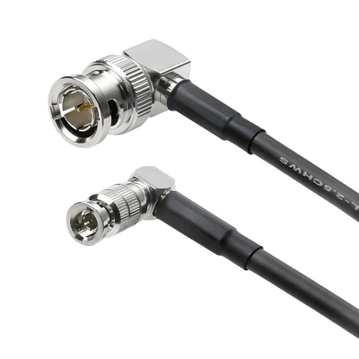 Alvin's Cables Micro BNC to BNC Cable 12G-SDI High Speed 4K UHD Video Coaxial Cable, 75 Ohm Ultra-Slim for Blackmagic Video Assist 5" Monitor, Right Angle 50CM|19.7inches