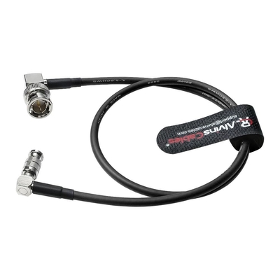 Alvin's Cables Micro BNC to BNC Cable 12G-SDI High Speed 4K UHD Video Coaxial Cable, 75 Ohm Ultra-Slim for Blackmagic Video Assist 5" Monitor, Right Angle 50CM|19.7inches