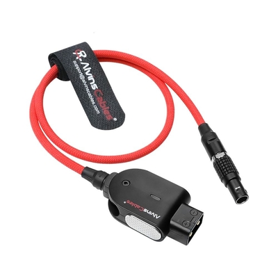 Alvin's Cables Smart D-tap to 2 Pin Male Braided Power Cable for BMPCC Pyxis|Teradek|SmallHD|Z-CAM Flexible Braided 45cm|18inches, Black