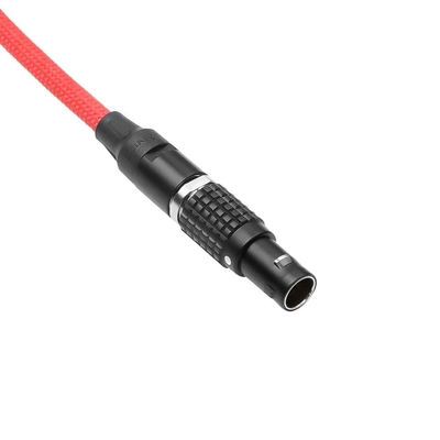 Alvin's Cables Smart D-tap to 2 Pin Male Braided Power Cable for BMPCC Pyxis|Teradek|SmallHD|Z-CAM Flexible Braided 45cm|18inches, Black