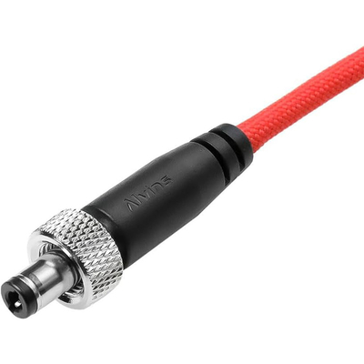 Alvin's Cables Atomos Ninja V D-tap Power Cable, 1.6-4ft Dtap to Locking DC 2.1 Coiled Cable for Blackmagic Video Assist, for Hollyland Mars 400S, Ultra Flexible