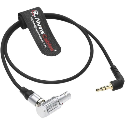 Alvin's Cables Timecode Cable for Tentacle Sync Timecode Generator to ARRI Alexa Sound Devices 3.5mm TRS to 5 Pin Cable 50cm| 19.7inches