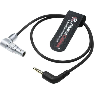 Alvin's Cables Tentacle Sync Adapter Cable Tentacle Timecode Generator 3.5mm to ARRI Alexa Sound Devices 5 Pin Connector 12 o'clock Up Direction