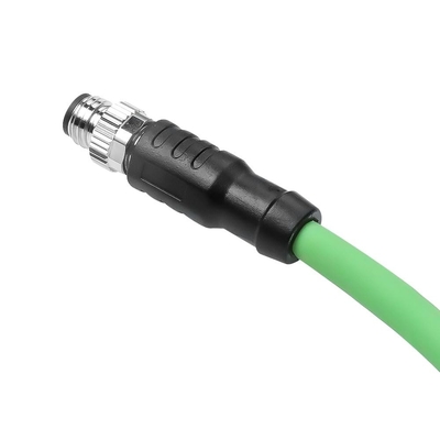 Alvin's Cables M8 A-Code 4 Pin Male to RJ45 Ethernet Cable Cat6a High-Flex Shielded for Beckhoff ZK1090-3191 Industrial Automation EtherCAT Fieldbus 26ft/8m