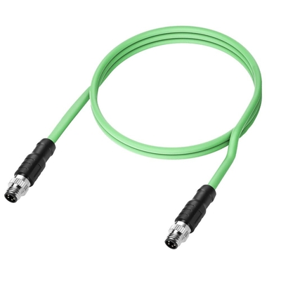 Alvin's Cables M8 A-Code 4 Pin Male to 4 Pin Cable High-Flex Shielded for Beckhoff ZK1090-3131 Industrial Automation EtherCAT Fieldbus 3.3ft/1m