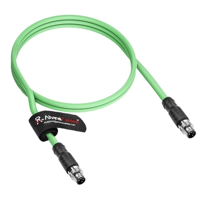 Alvin's Cables M8 A-Code 4 Pin Male to 4 Pin Cable High-Flex Shielded for Beckhoff ZK1090-3131 Industrial Automation EtherCAT Fieldbus 3.3ft/1m