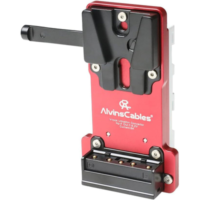 Alvin’s Cables NP-F Dummy Battery to V-Lock V-Mount Battery Plate for Sony NP-F970 F770 F550 for Atomos Shinobi Shogun Ninja V, for Hollyland Mars Transmission, SmallHD 702, LED Lights