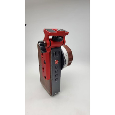 Alvin's Cables Monitor Mount Bracket for Tilta Nucleus-M Focus Motor, FIZ Hand Unit, with 1/4"-20 Screw 3/8 M4 Screw Thread, Red
