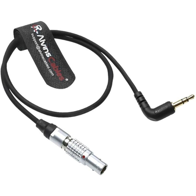 Alvin's Cables Tentacle Sync Adapter Cable Tentacle Timecode Generator to ARRI Alexa Sound Devices 5 Pin Male to 3.5MM Right Angle