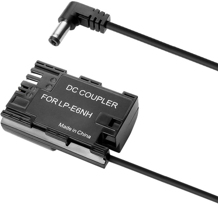 Alvin's Cables LP-E6NH Dummy Battery to DC Power Cable for Canon-R5C Camera, EOS R7 R6 R 90D 80D 7D Mark II 7D 70D6D 60D 5D Mark IV 5DS Camera, 50cm/19.7inches