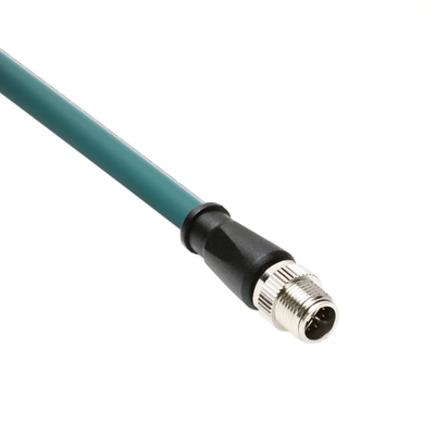 Alvin's Cables M12 X-Code 8 Pin Male to RJ45 Female Ethernet Cable for Cognex Keyence Camera, RJ45 Female Socket High-Flex Cat6a Cable for Industrial Automation,Robotics 26.2ft/8m Green