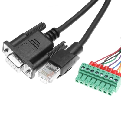 Alvin's Cables M12 A-Code 17 Pin Power Data Ethernet Cable for Hikrobot ID2000 ID3000 Barcode Readers, SC2000 SC3000 Vision Sensors, M12 17 Pin Female to RJ45 DB9 Interface Integrated Cable 3.3ft/1m