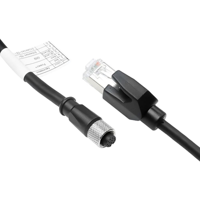Alvin's Cables M12 12 Pin Power Functional Ethernet Cable for DJI Livox HAP(TX) Mid-70 Mid-360 LiDAR Sensor, M12 Aviation 12 Pin Female to RJ45 1 to 3 Breakout Cable 65.6ft/20m