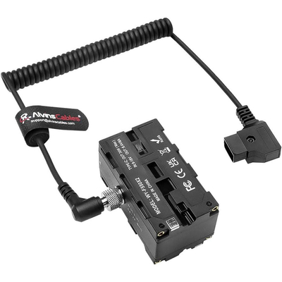 Alvin's D Tap to NP F Dummy Battery Cable for Atomos Ninja Monitors  Coiled Type C 58 chars
