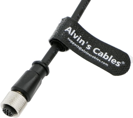 Alvin's Cables M12 A Code 5 Pin Female to Open End Cable 26.2ft 8m